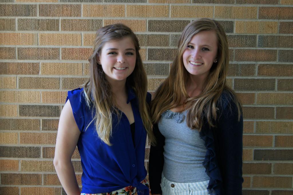 President Shannon Roche (left) and Vice President Alex Yoor will lead the new Student Council Executive Board.