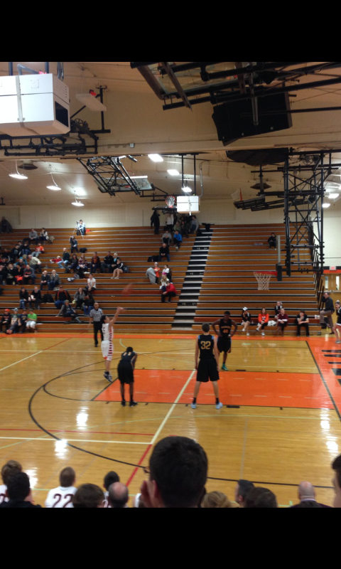 Sophomore Cameron Chen makes his free throw to put the Wildcats at 91 Points.