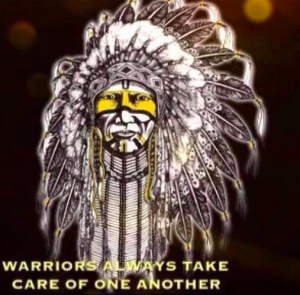 The symbol of the Arapahoe tribes bring a school together.