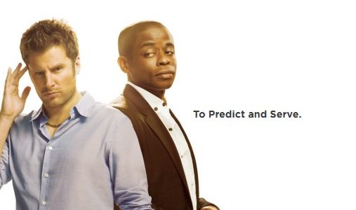 Shawn Spencer (left) Burton "Gus" Guster (right)