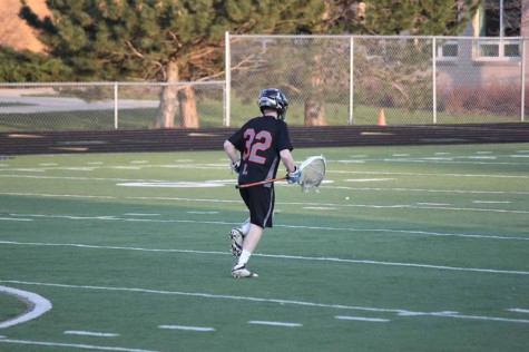 Photo Courtesy of Pam Murphy. Blazer heads to goal prior to a Wildcats game vs. Stevenson.