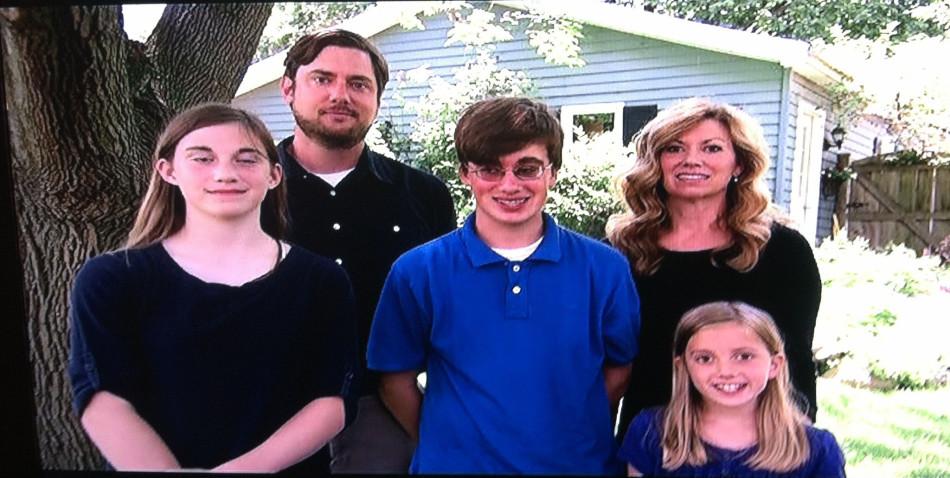 Monsters Inside Me featured a picture of Jack and his family outside their house in Libertyville.