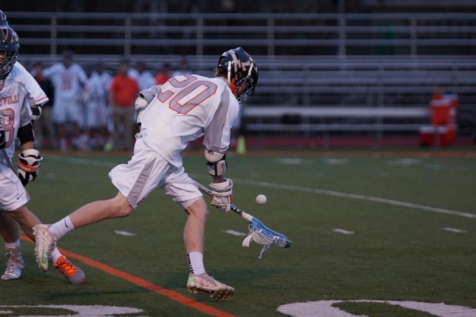 Senior Nick Bagatti gains possession of the ball. 