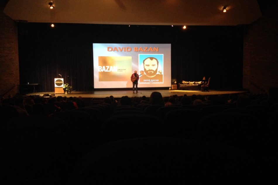 Singer/songwriter, David Bazan performed a few songs at Writers Week on Thursday. 