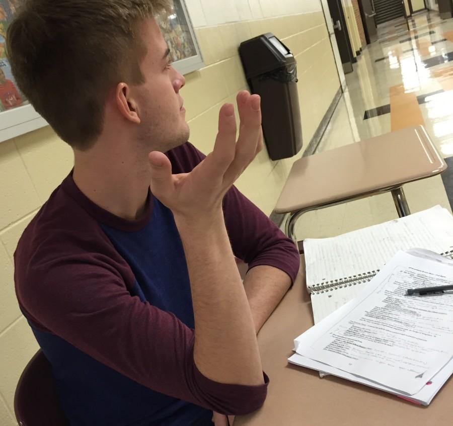 Alex Kratcoski, three-sport varsity athlete with four AP classes, stresses over finals after break.