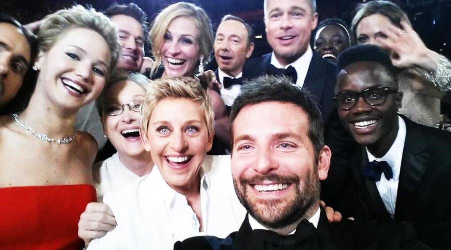 This Oscar selfie (posted on Ellens Twitter) broke records for the most retweeted picture on twitter.