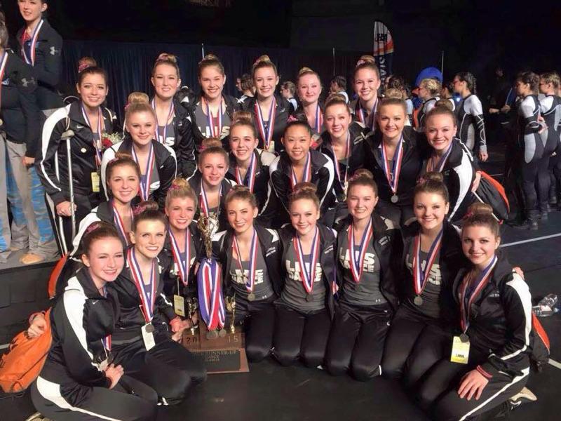 LHS Poms with their best finish ever, placed second in State last Saturday.