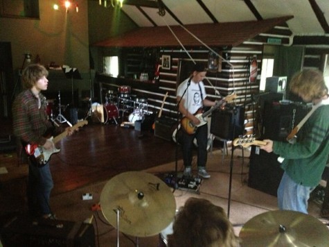 The Tribe practices at Ike Reilly's studio.