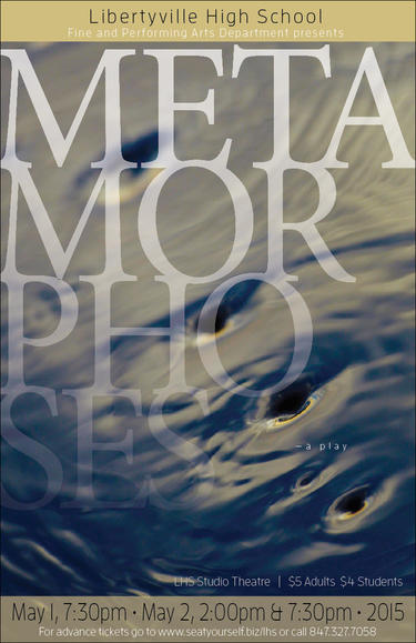 The logo and program cover of LHSs spring play, Metamorphoses.