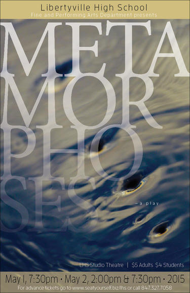 The logo and program cover of LHS's spring play, "Metamorphoses."