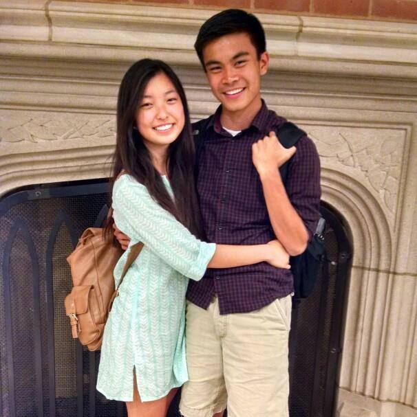 Senior at Libertyville High School Ryan Tang and his girlfriend Jackie Wu.