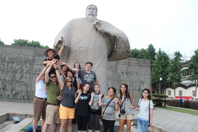 The China group visited different sites including Shanghai and Suzhou.