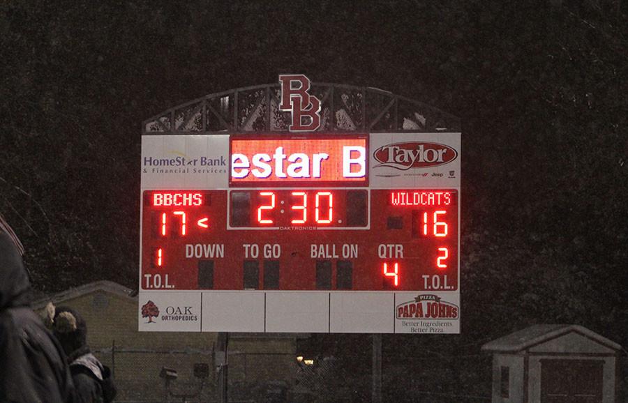 With under three minutes left to go and the Cats trailing, the offense had to drive down the field to win the game and advance to IHSA state finals.