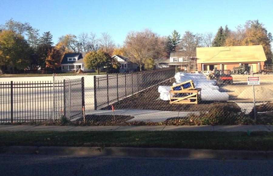 Both a multi sport synthetic turf field and a storage building are currently being built on the site where the Brainerd school used to stand.