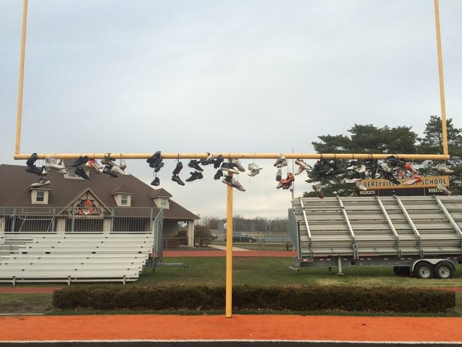 After playing in the IHSA state finals, seniors thew their cleats onto the goal posts at LHS. It was a way for them to leave a part of them on their home field and, for many, to symbolize the end of a large part of their lives.