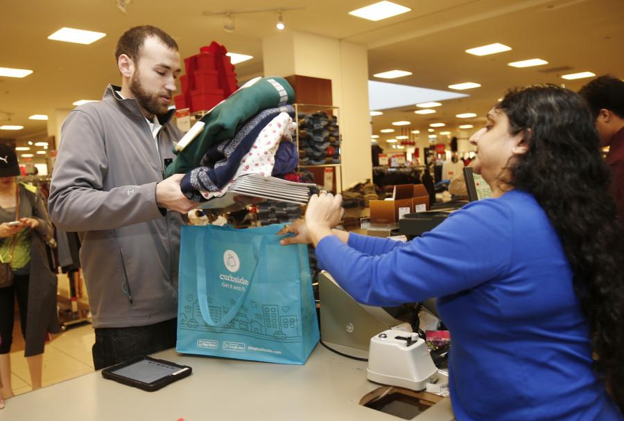 A Macy's customer purchases a multitude of items during December of 2014.