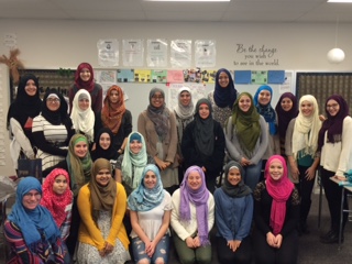 Students at Vernon Hills High School wear hijabs to promote understanding of what it is like to be a Muslim student in America.