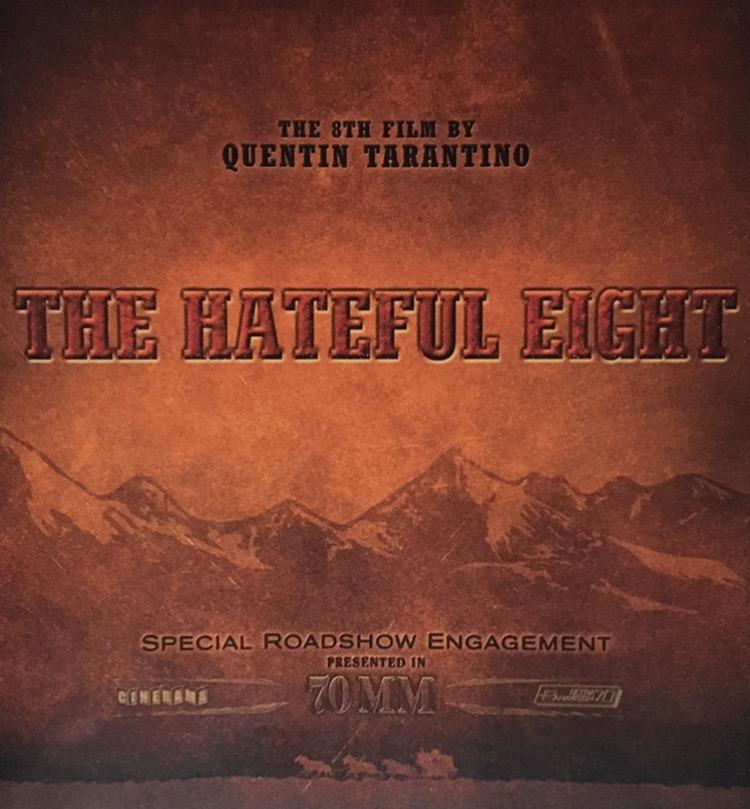 Viewers receive the exclusive Hateful Eight Roadshow program that includes special details about filming, movie characters, and more.
