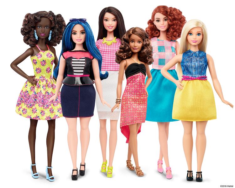 The new Barbie will be available in four different body types, 24 hairstyles, 22 eye colors, and seven new skin tones. 