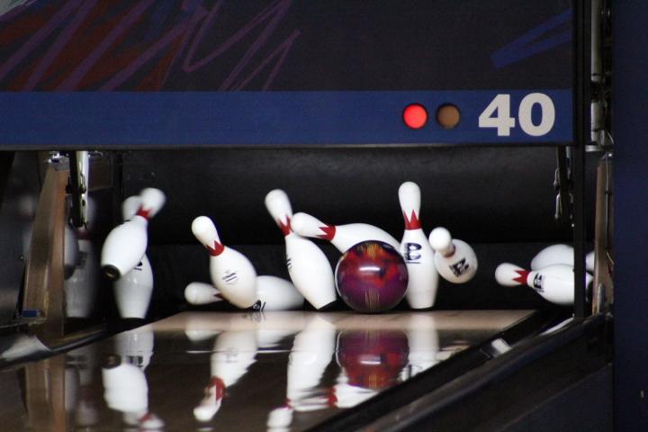 The Libertyville Varsity Boys Bowling team won Tuesdays meet, 2,818 pins to 2,809 pins against Grayslake Central.