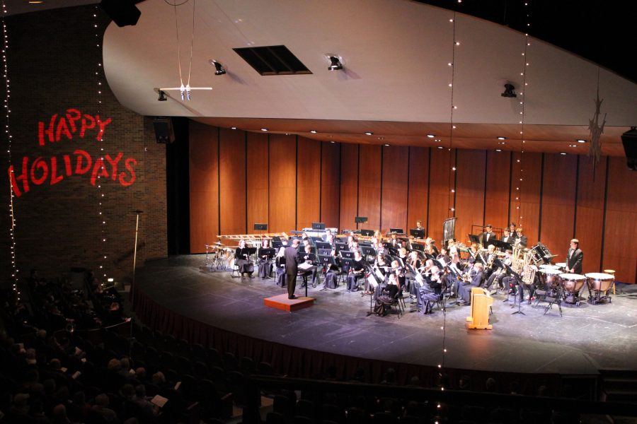 On Dec. 13, the Libertyville high school band had a holiday concert.