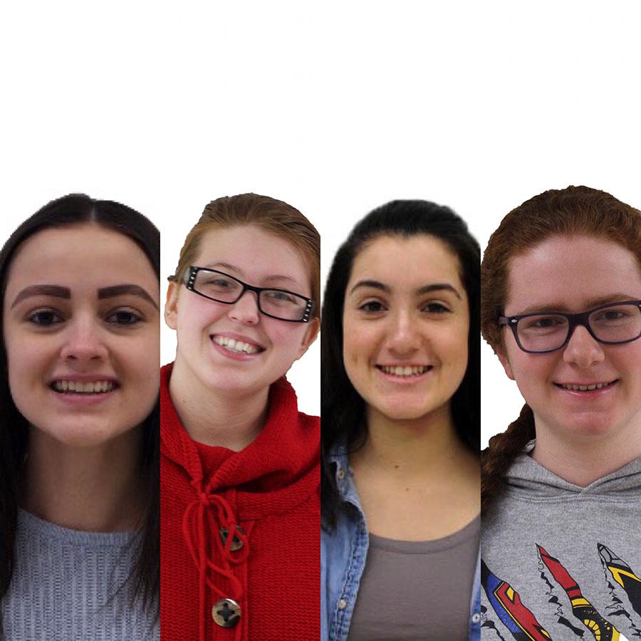 Sabrina Kite, Vivien Zaretsky, 	
Melissa Moubayed, and Annika McDermott-Hinman
are each fluent in three languages.