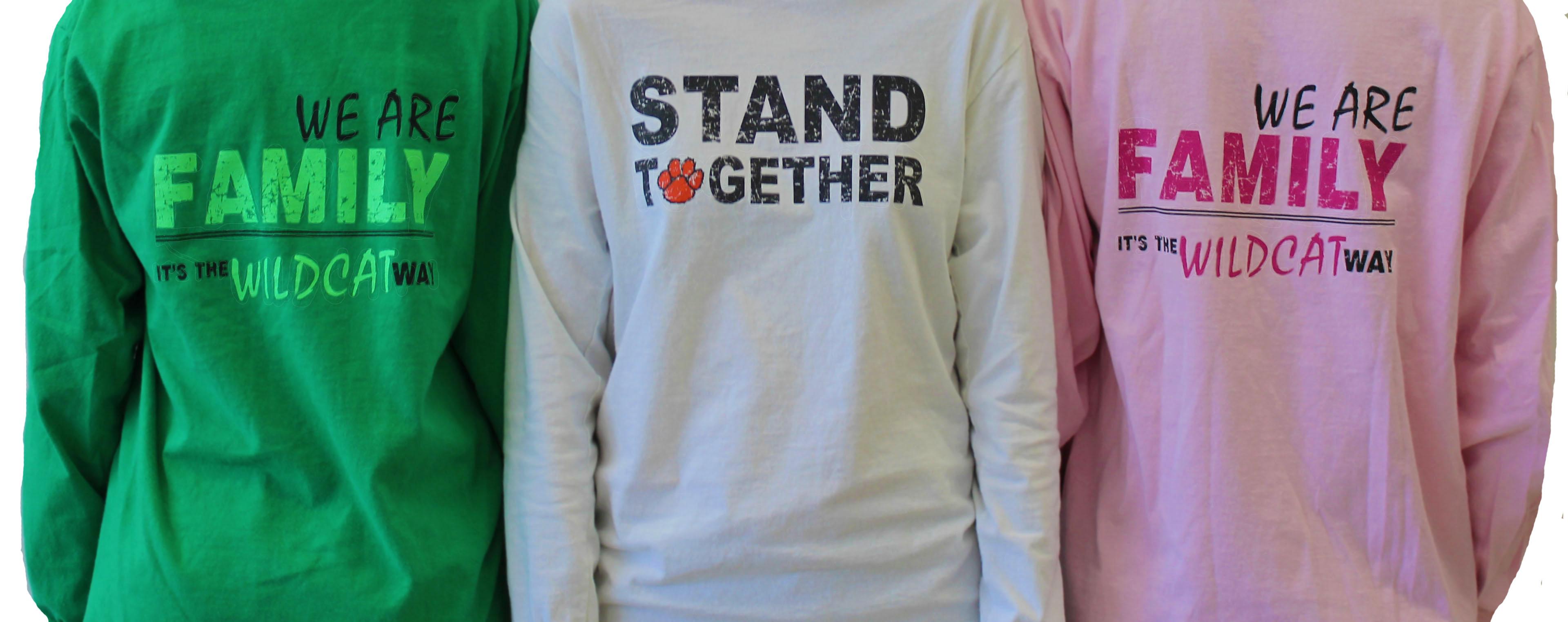 Ever since their first appearance in 2014, the Stand Together t-shirts have become popular in the LHS community. Worn by students and faculty alike, they symbolize that LHS stands together.
