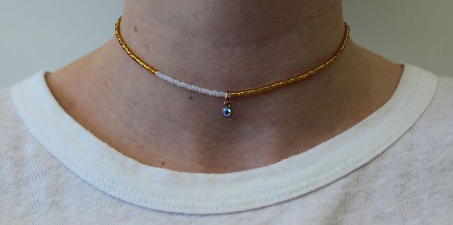  L and M Jewelry has already sold more than 100 necklaces and makes all different kinds -- they even have a collegiate choker line and can also custom-make any necklaces, adding charms and various colors.
