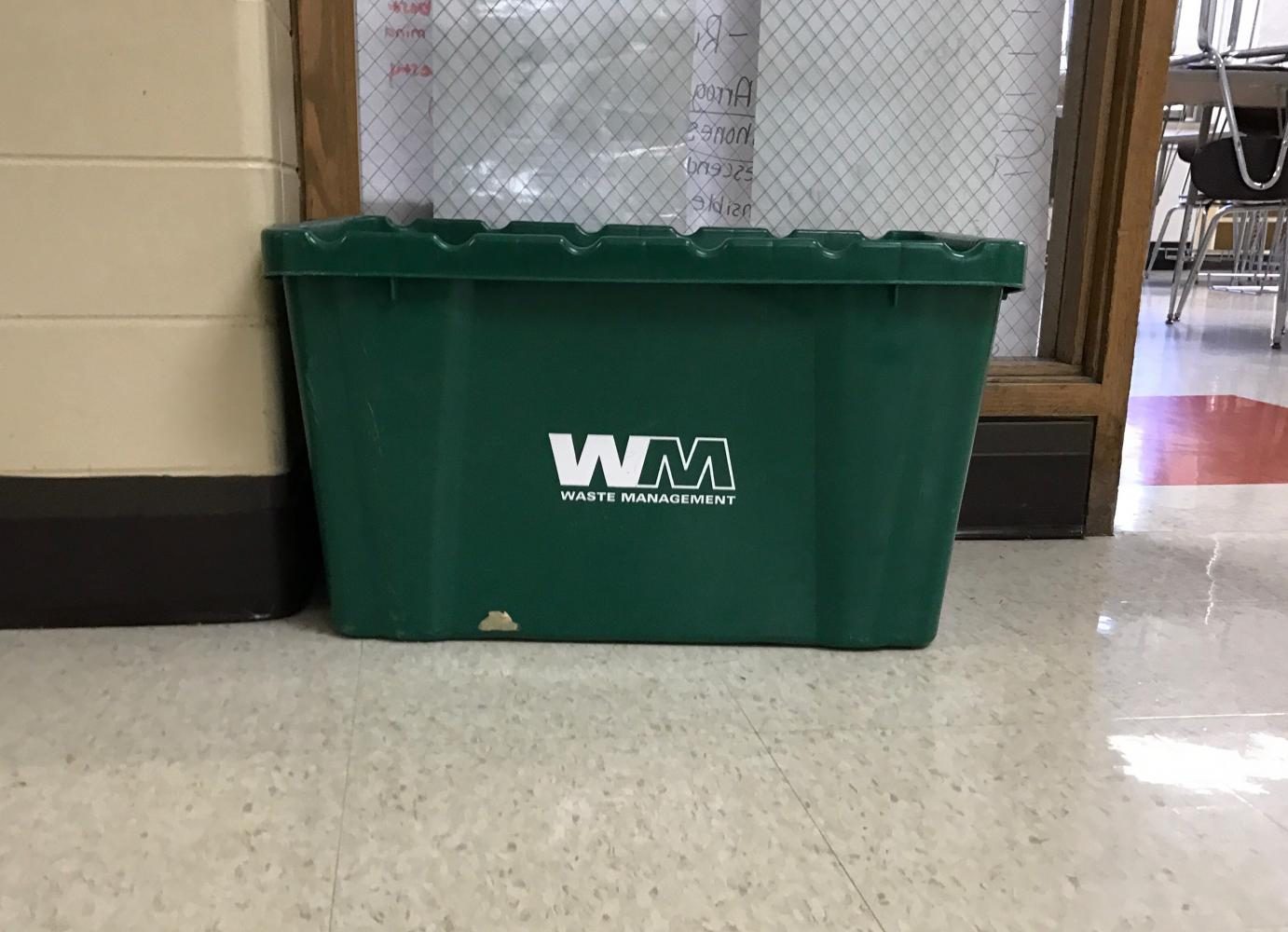 Part of the project will focus on increasing recycling at LHS. They plan to add more recycling bins around the school and bring more awareness to the importance of recycling.