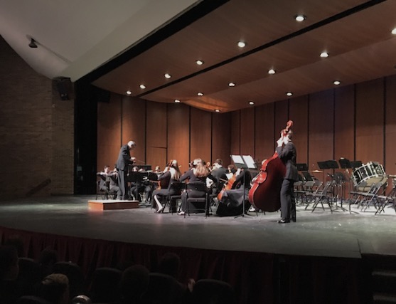 Mr. Marino directs the Chamber Orchestra in "La Oracion del Torero"
