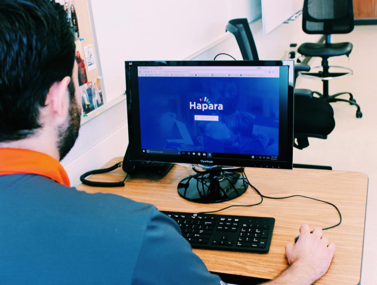 Teachers often use a program called Hapara to monitor highschoolers laptop screens. 
