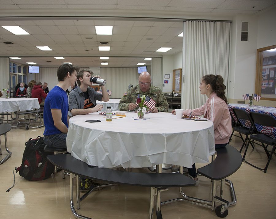 LHS provided breakfast for military veterans and their families on Nov. 8.