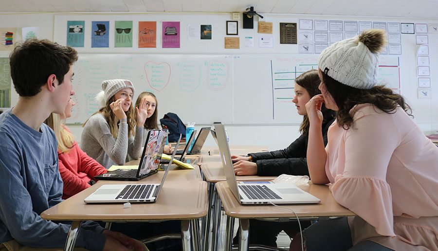 The Wednesday morning after the story idea meeting, the Editorial Board, which consists of the publication’s 10 student editors, meet to choose what stories will be in the next magazine. These meetings usually take around 50 minutes because each editor has their own set of stories they specifically want to see in the magazine.