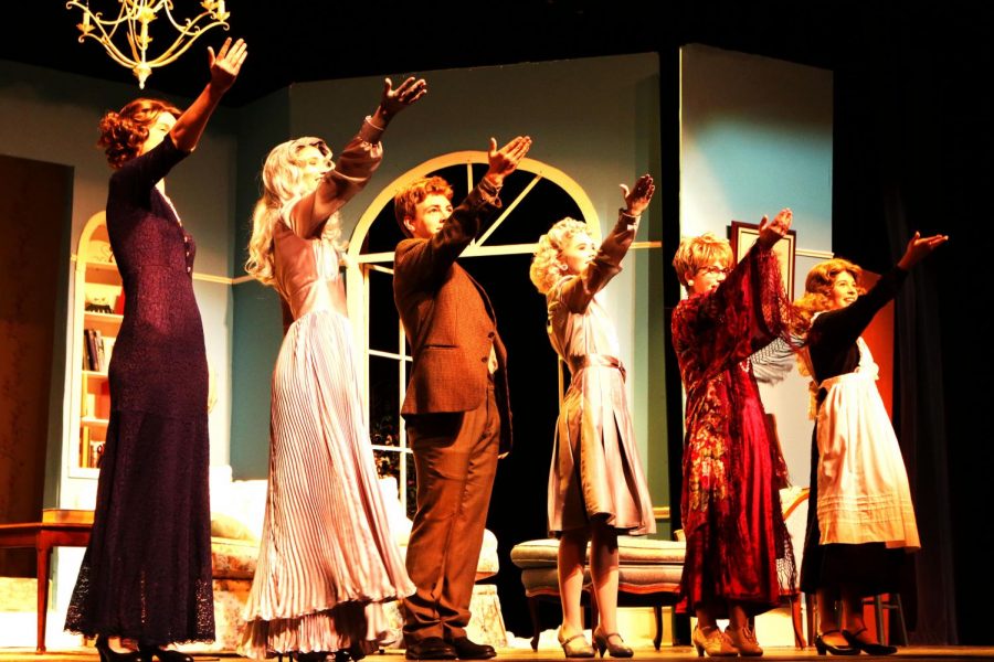 The Libertyville High School theater department put on a play from Feb. 15-17 called “Blithe Spirit,” which included two different casts. The play was about a couple who performs a seance and accidentally brought back the spirit of a long dead ex-wife. 