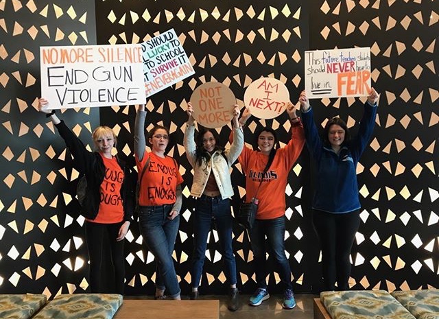 Three LHS seniors travel to D.C. together to attend “March for Our Lives” rally