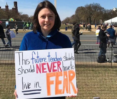 Ainslie Johnson, one of the LHS students who traveled to D.C., wants to be a teacher someday, and hopes that continued activism will make it safer for her and her students against gun violence.