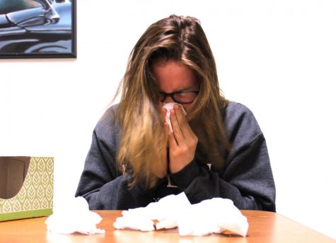 Students should sneeze into tissues to avoid spreading the disease to surfaces where it can remain for 24 hours.