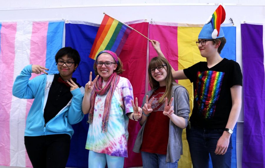 Senior Felisa Umadhay (far left), an active member of GSA, relayed that GSA was created as a safe space for members of the LGBTQ+ community.