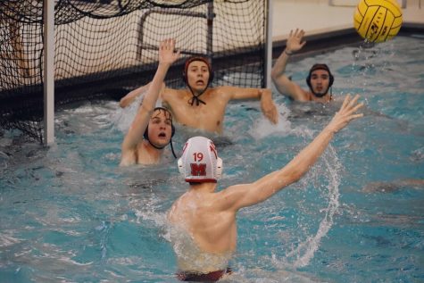 Boys varsity water polo defeats Mundelein 2-1