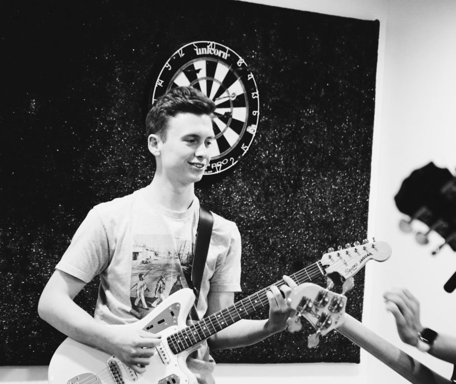 Senior Luke Ekdahl is the guitarist for a band called Ailurophile, which translates to cat lover. 