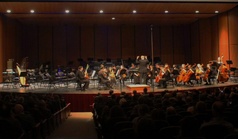 The musicians used a variation of different techniques throughout the concert, such as pizzicato, which is plucking the strings, and arco, which is playing the instrument using a bow.