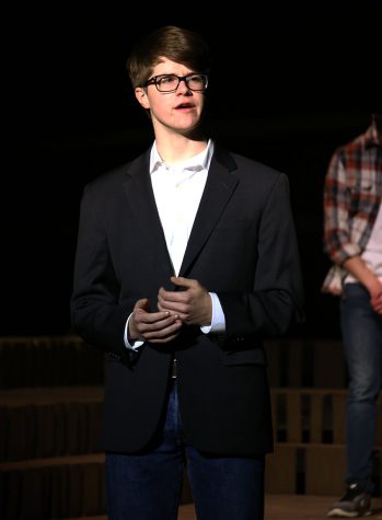 Freshman Drew Benoit, who played the role of Shepard’s father, gave a speech after Matthew died, discussing his son’s personality and his own views on the death penalty.