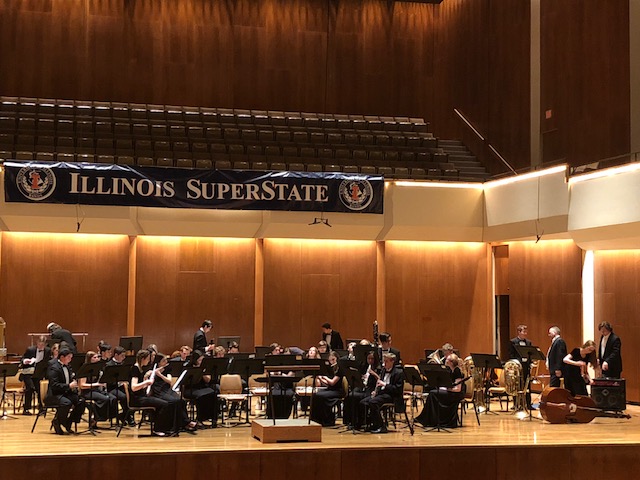 On Saturday May 5, the LHS Wind Ensemble performed at University of Illinois Urbana-Champaign and took home the SuperState title.