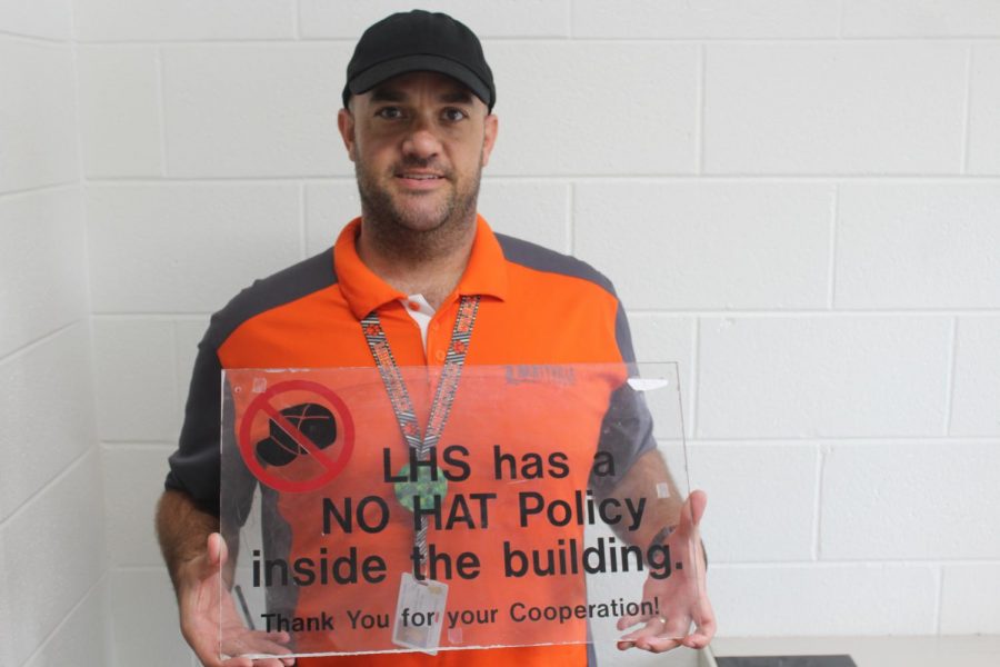 With the new hat policy in place at Libertyville High School, students are now allowed to wear hats throughout the building and during classes. Even one of the security guards, Mr. Tim Akers, is happy about the new change in policy.