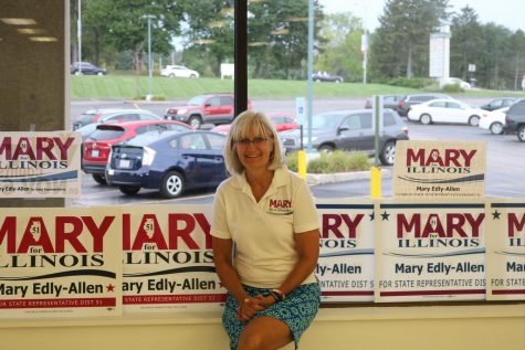 Mary Edly-Allen is running as the Democratic candidate for the State House position for the 51st District. Her office is located near Panera Bread on S. Milwaukee Rd.