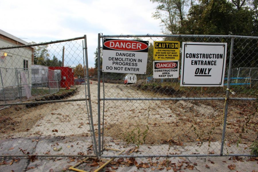 In the spring of 2019, a two-lane road will be added by the old administration building that will lead into the back of the school; new parking spaces will be built alongside this road. As of now, the gravel road is fenced off because of the construction going on for the pool.