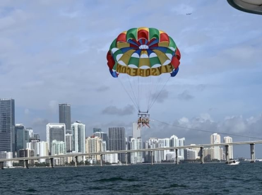 “My favorite part of Florida was parasailing. I went with my family, and it was fun because I had never done it before and it was cool to see the city.”