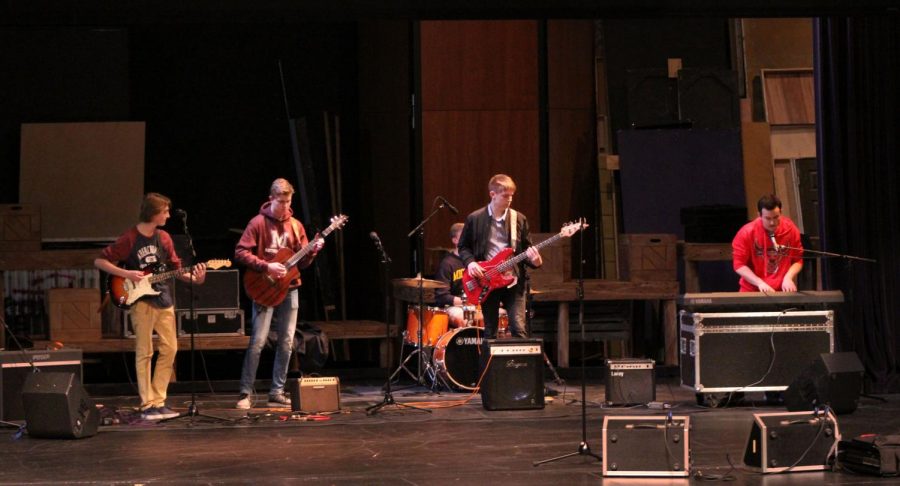 Libertyville High School’s own: A group of talented sophomores have gotten together to share their music. This band impressed the audience with their musicality.