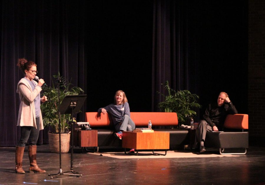 Ms. Dyan Naslund took part in a game called “Two Truths and a Lie,” where she and two other LHS staff members -- Dr. Brenda Nelson and Mr. Dustin Helvie -- told stories. One of these three were made up; in this instance, Ms. Naslund was faking it.