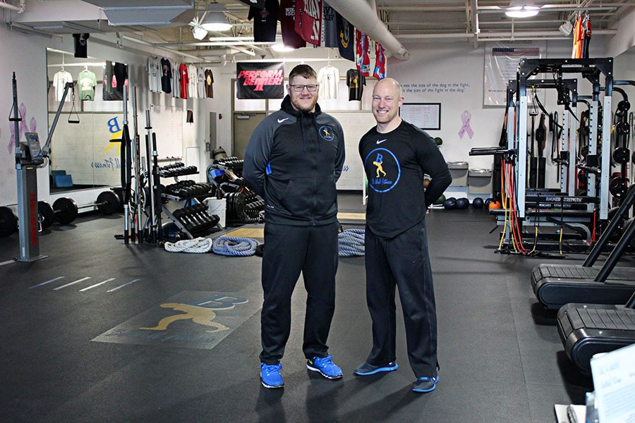 Founder of BeWell fitness, Ben Wallenbach and head coach, Jason Reno work with the  Libertyville boys soccer and football teams for strength and conditioning. They provide a personal and safe workout environment for athletes to continue to get better. 